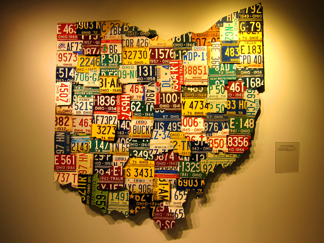 Ohio License Plate Map at OSU